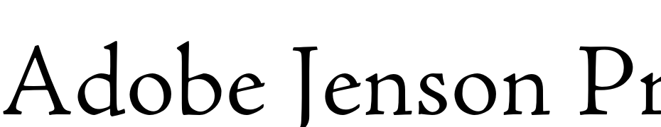 Adobe Jenson Pro Light Font Download Free
